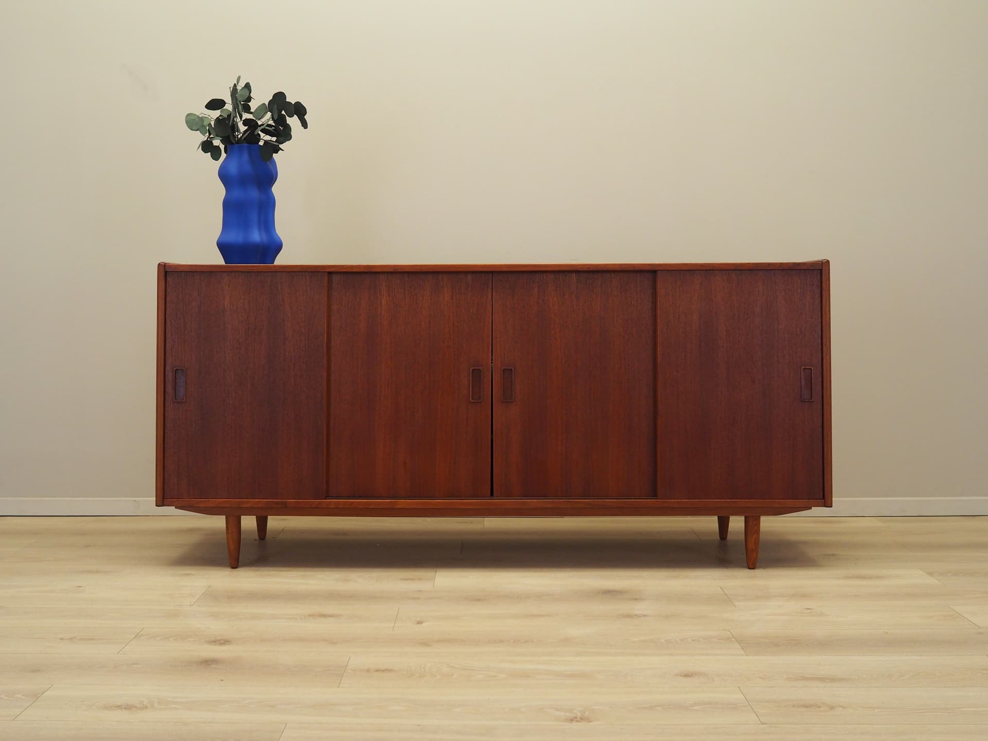 Sideboard, teak, pomarańczowy, Dania, lata 70. - 67474