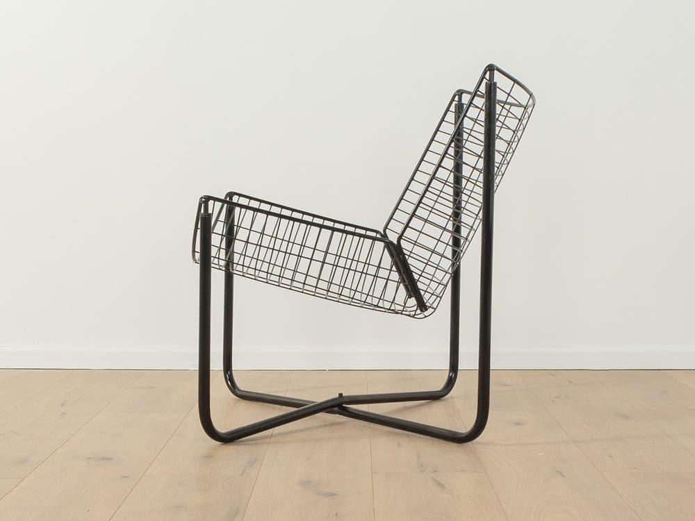 Three-piece living room set Järpen, black metal, glass, by N. Gammelgaard, Ikea, Sweden, 1980s - 284807