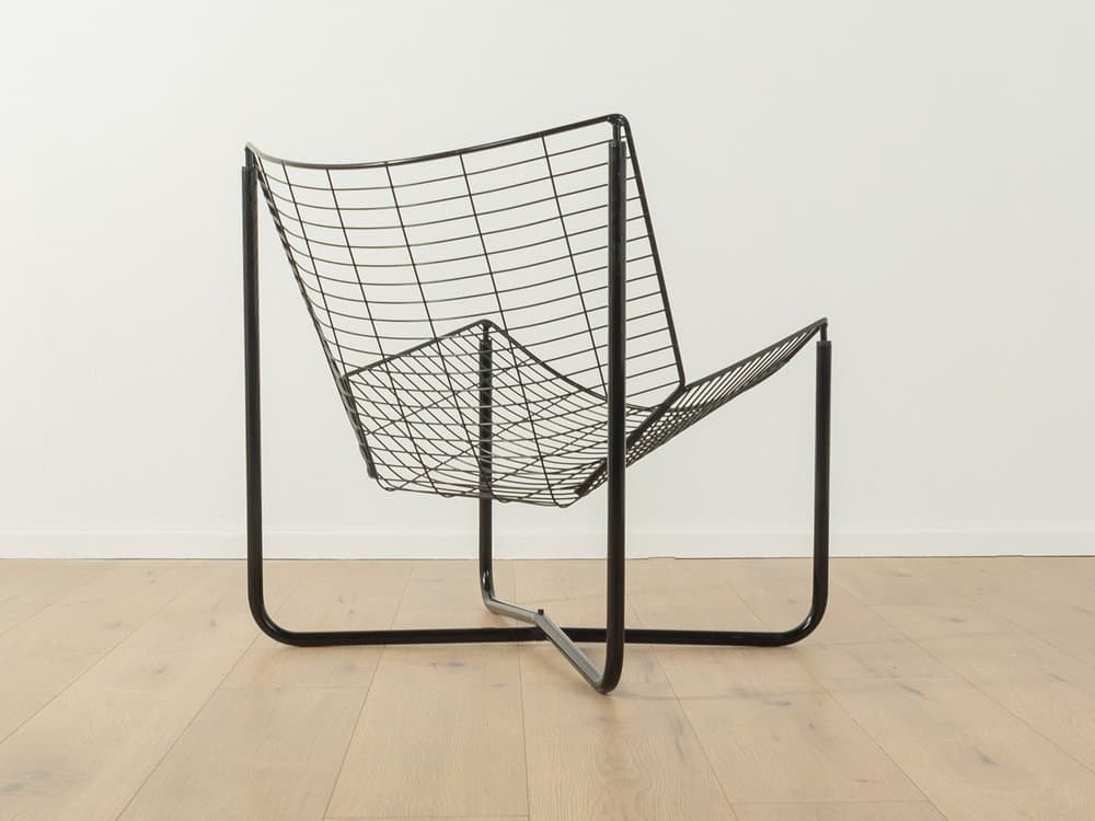 Three-piece living room set Järpen, black metal, glass, by N. Gammelgaard, Ikea, Sweden, 1980s - 284810