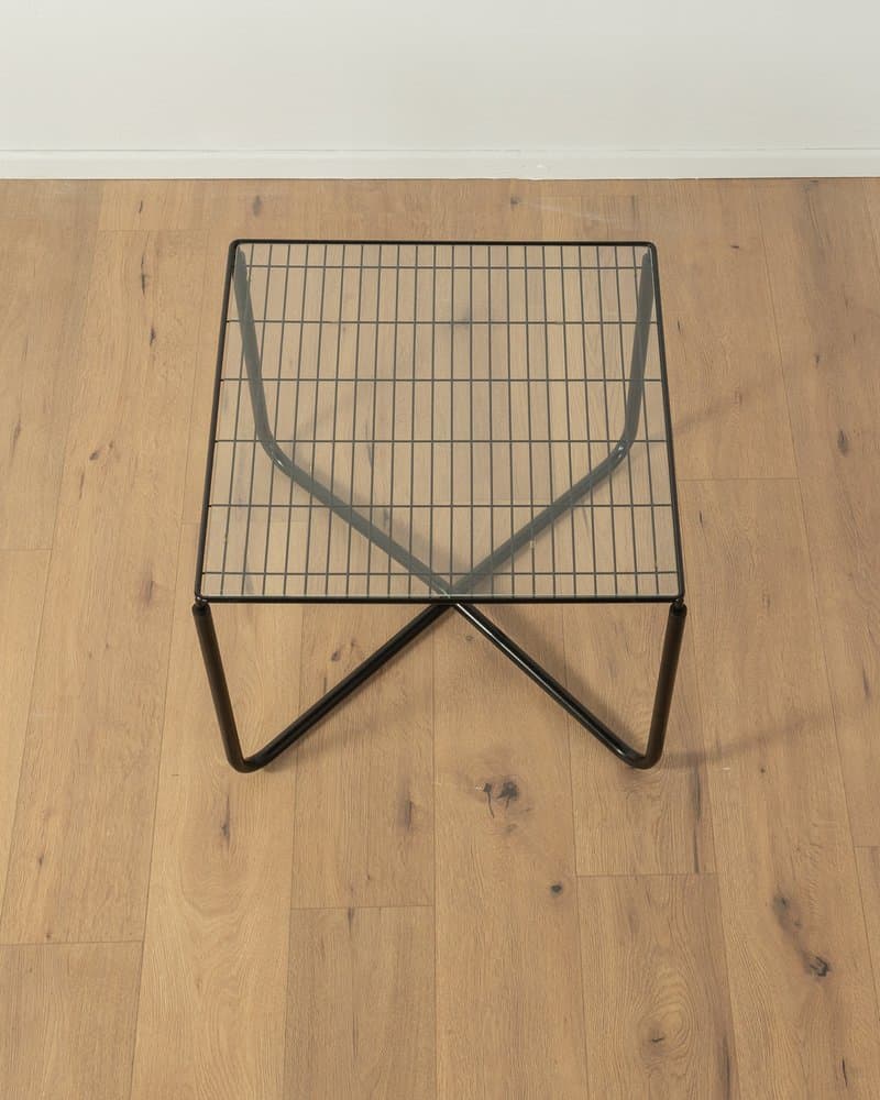 Three-piece living room set Järpen, black metal, glass, by N. Gammelgaard, Ikea, Sweden, 1980s - 284804