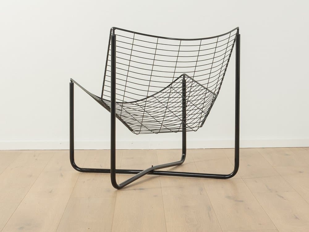 Fotel Järpen, metal czarny, proj. N. Gammelgaard, Ikea, Szwecja, lata 80. - 284795