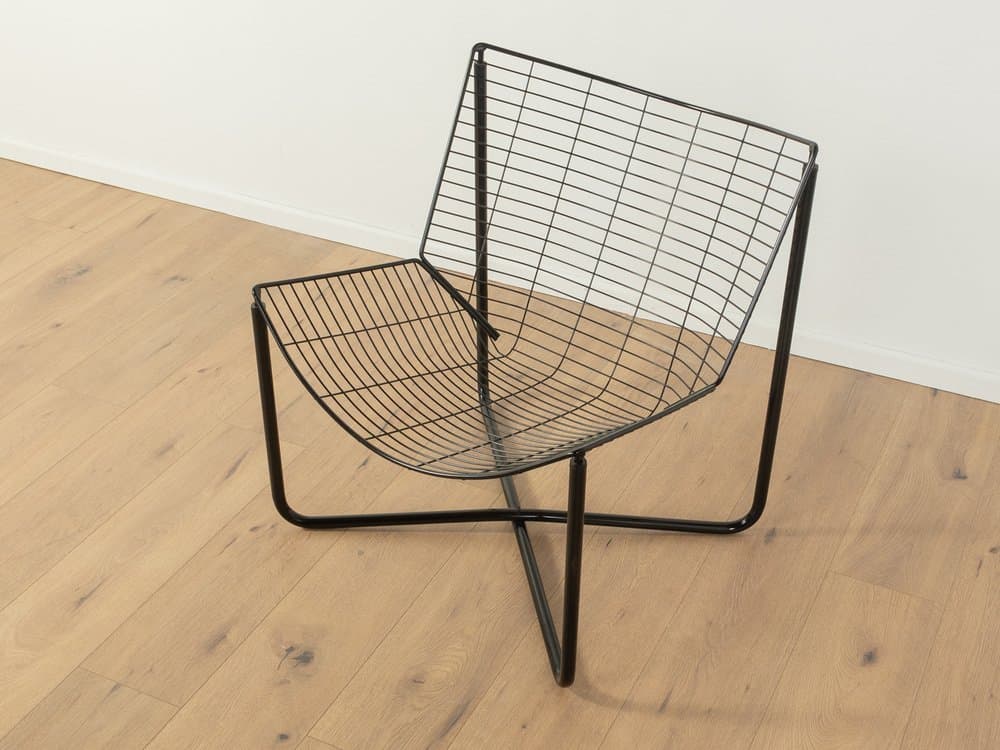 Fotel Järpen, metal czarny, proj. N. Gammelgaard, Ikea, Szwecja, lata 80. - 284798