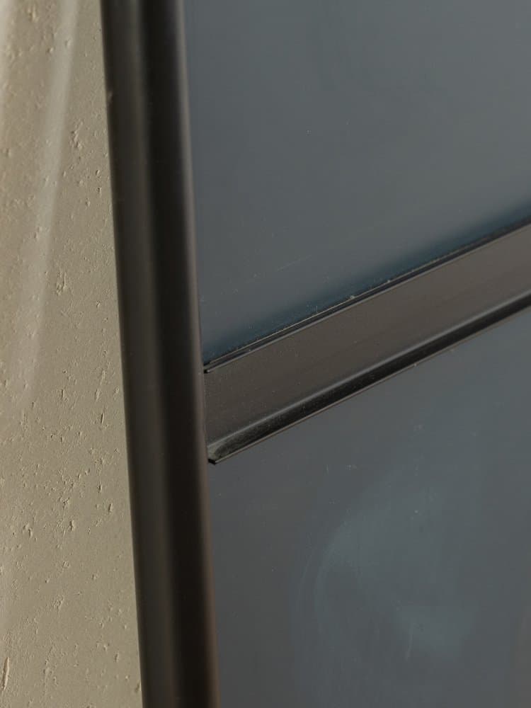 Lustro ścienne Postmodern, szkło czarne, Niemcy, lata 80. - 284768