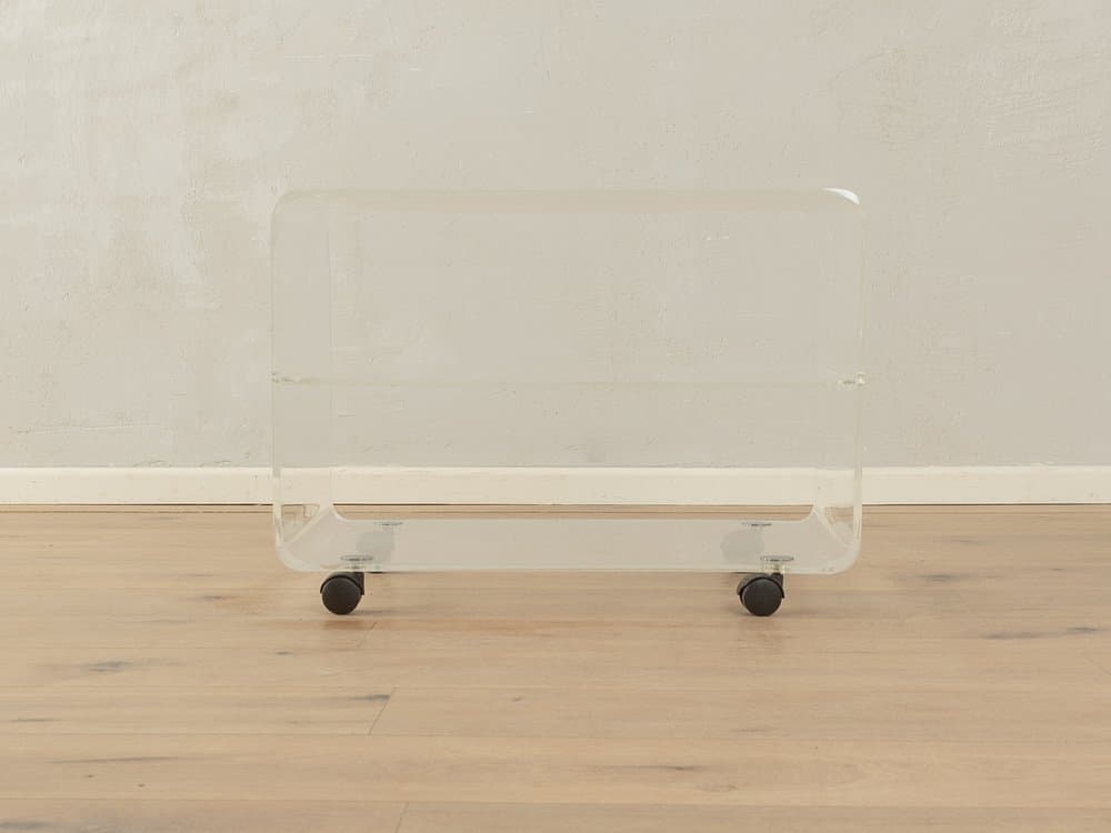 Stolik boczny, transparentny, szkło akrylowe, Niemcy, lata 60. - 284761