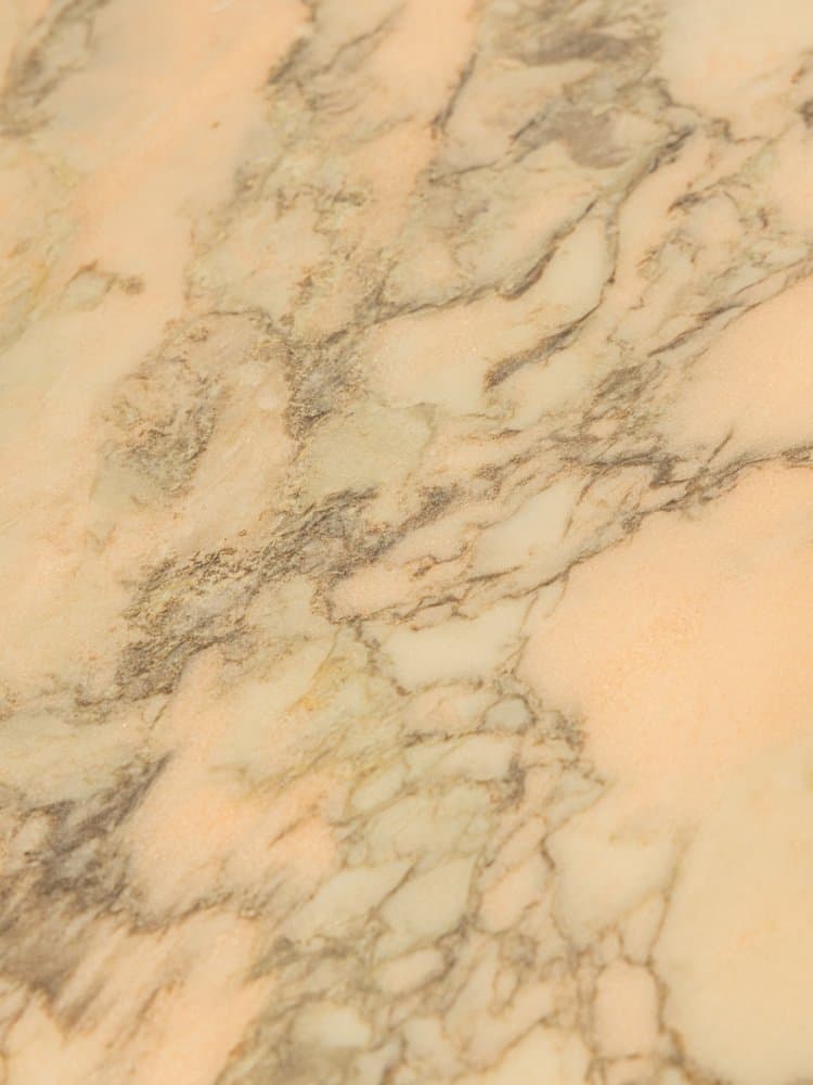 Desk, beige pink marble, black steel, Germany, 1960s. - 284744