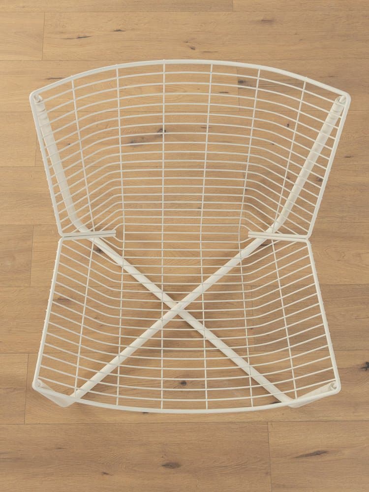 Fotel Järpen, metal biały, proj. N. Gammelgaard, Ikea, Szwecja, lata 80. - 284738