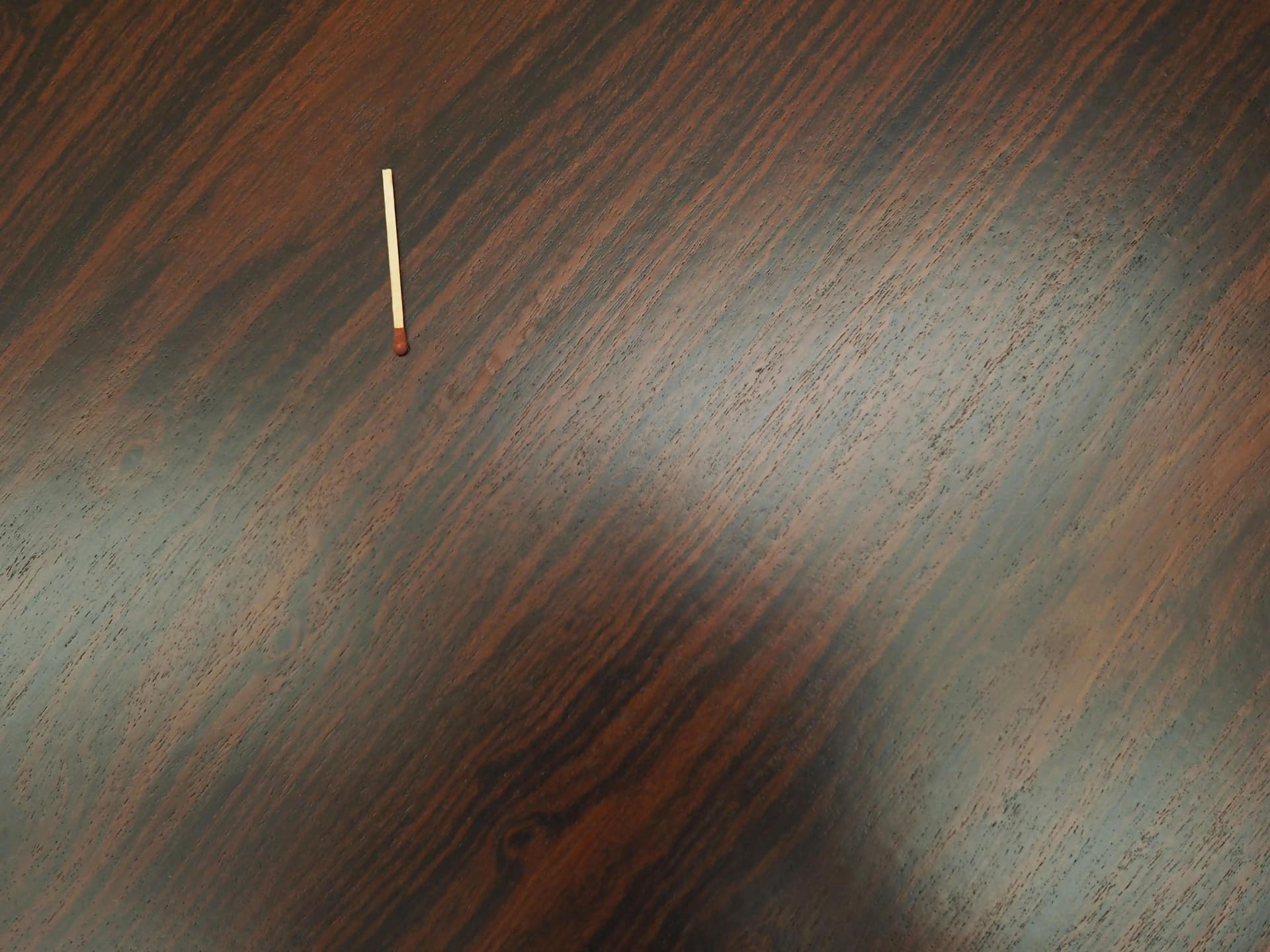 Desk, brown rosewood, navy blue metal, Denmark, 1970s. - 21343