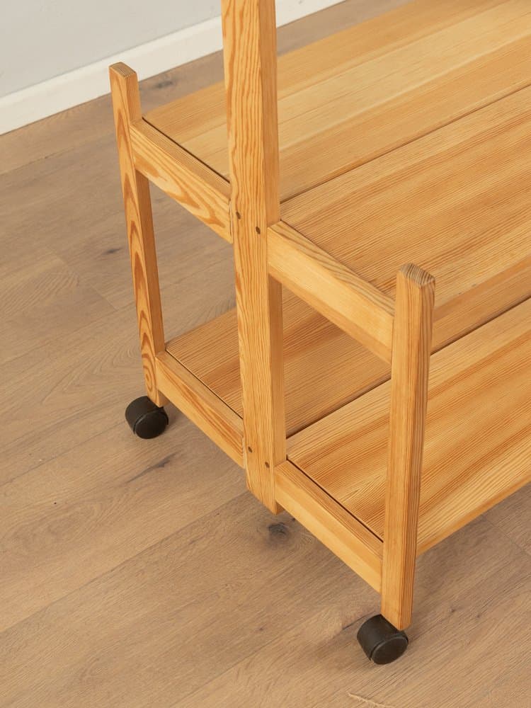 Barek na kółkach, brązowy, sosna, Szwecja, lata 80. - 284620