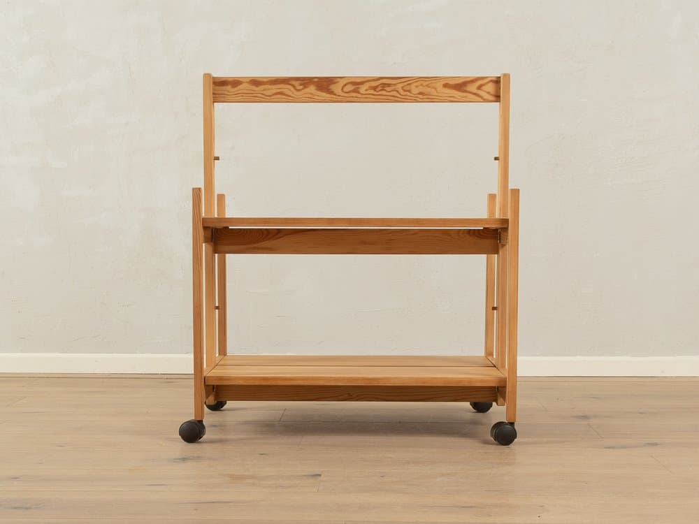 Barek na kółkach, brązowy, sosna, Szwecja, lata 80. - 284617