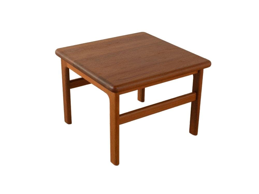 Coffee table, brown teak, Niels Bach, Denmark, 1960s.