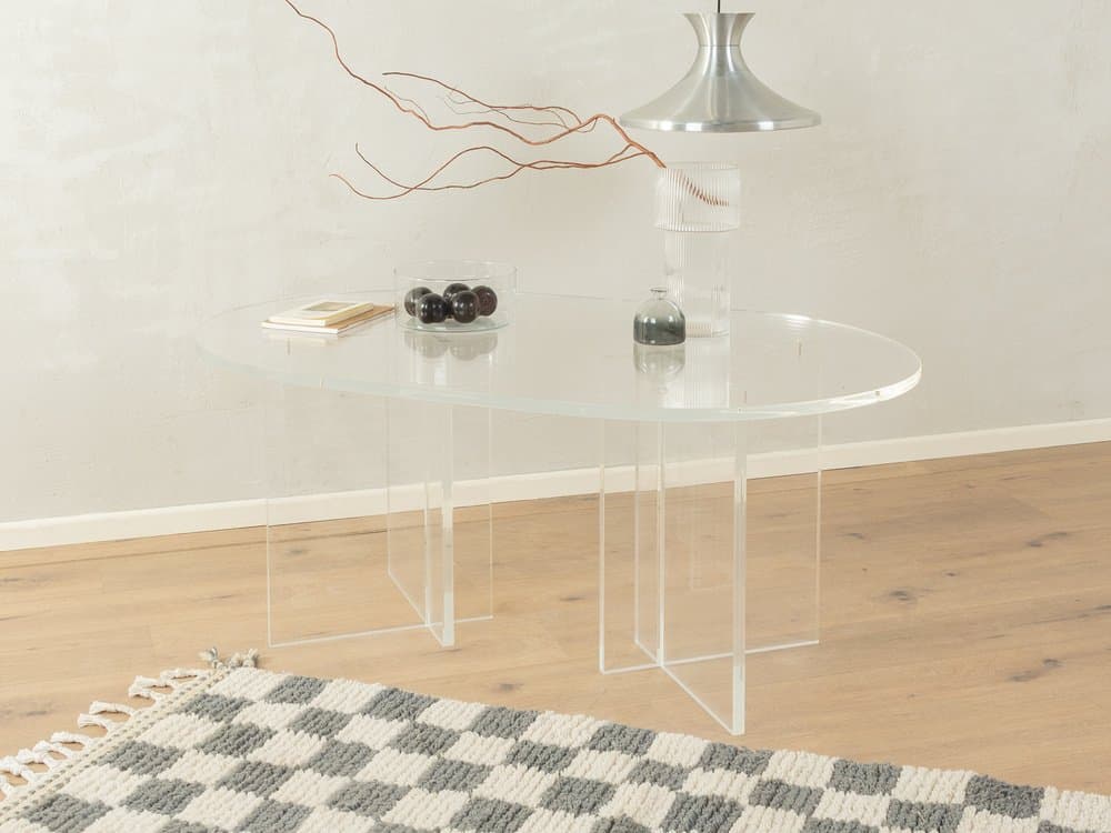 Coffee table, transparent acrylic, Germany, 1960s. - 284551