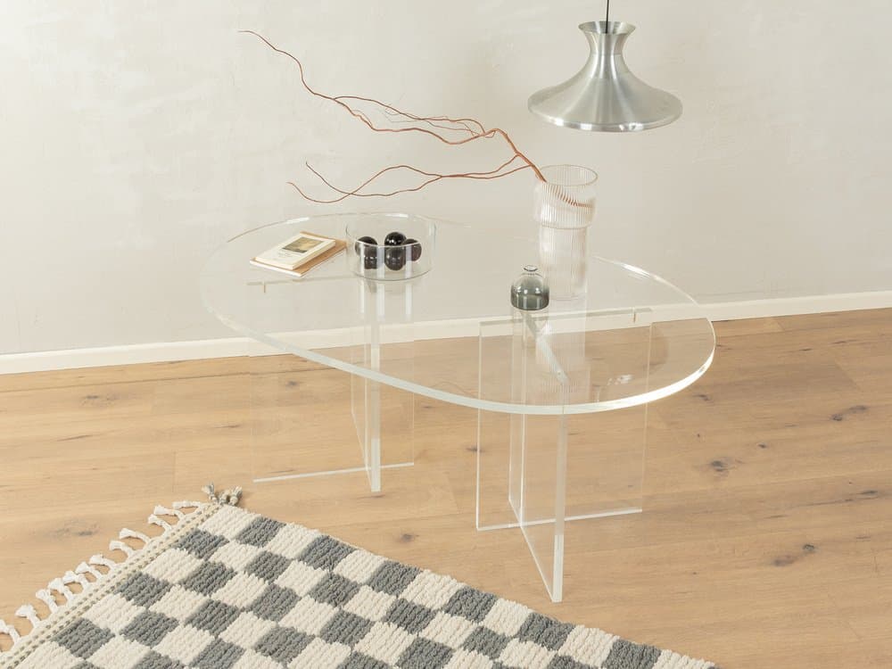 Coffee table, transparent acrylic, Germany, 1960s. - 284549