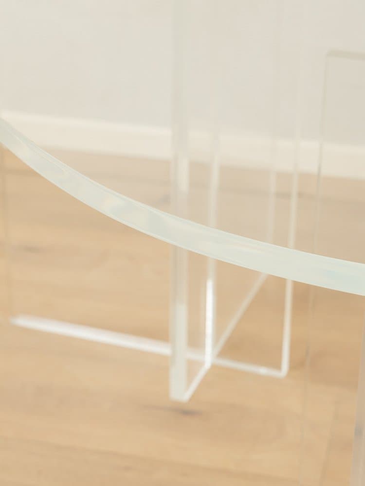 Coffee table, transparent acrylic, Germany, 1960s. - 284555