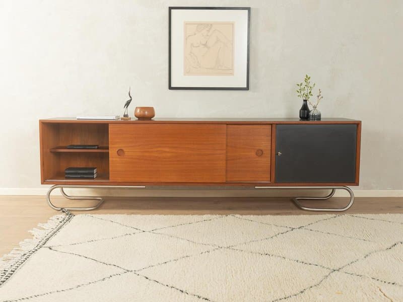 Sideboard, teak brązowy, proj. L. Wegner, Niemcy, lata 60. - 284403