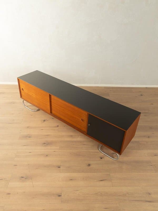 Sideboard, teak brązowy, proj. L. Wegner, Niemcy, lata 60. - 284404