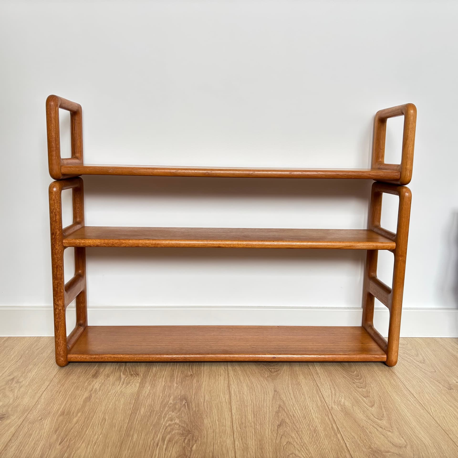 Półka ścienna, teak brązowy, Dyrlund, Dania, lata 60. - 287079