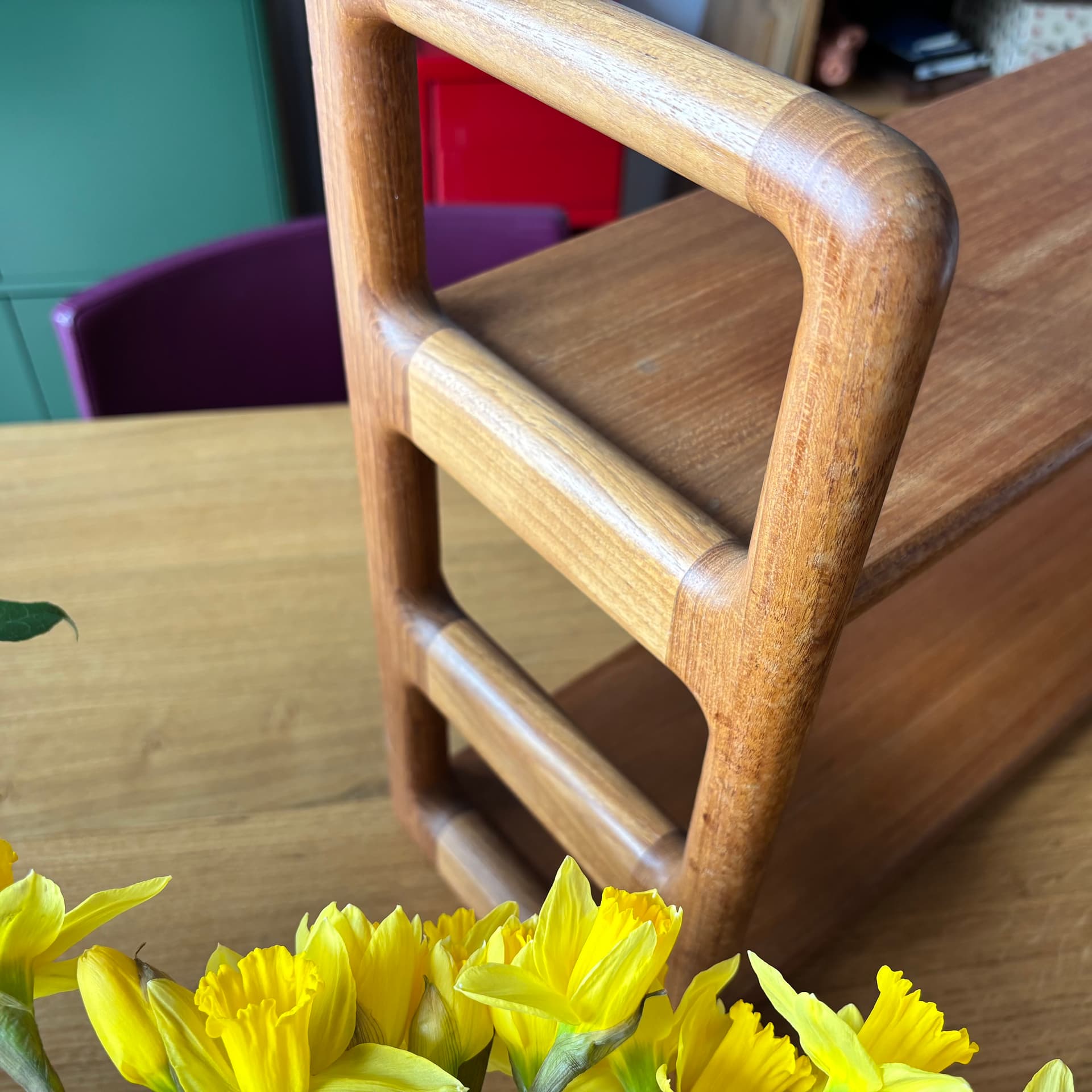 Półka ścienna, teak brązowy, Dyrlund, Dania, lata 60. - 287077