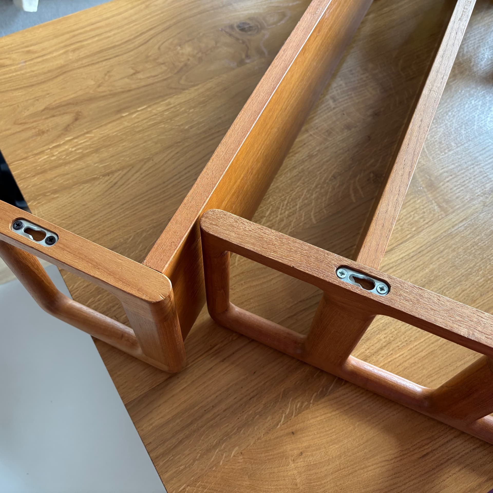 Półka ścienna, teak brązowy, Dyrlund, Dania, lata 60. - 287082