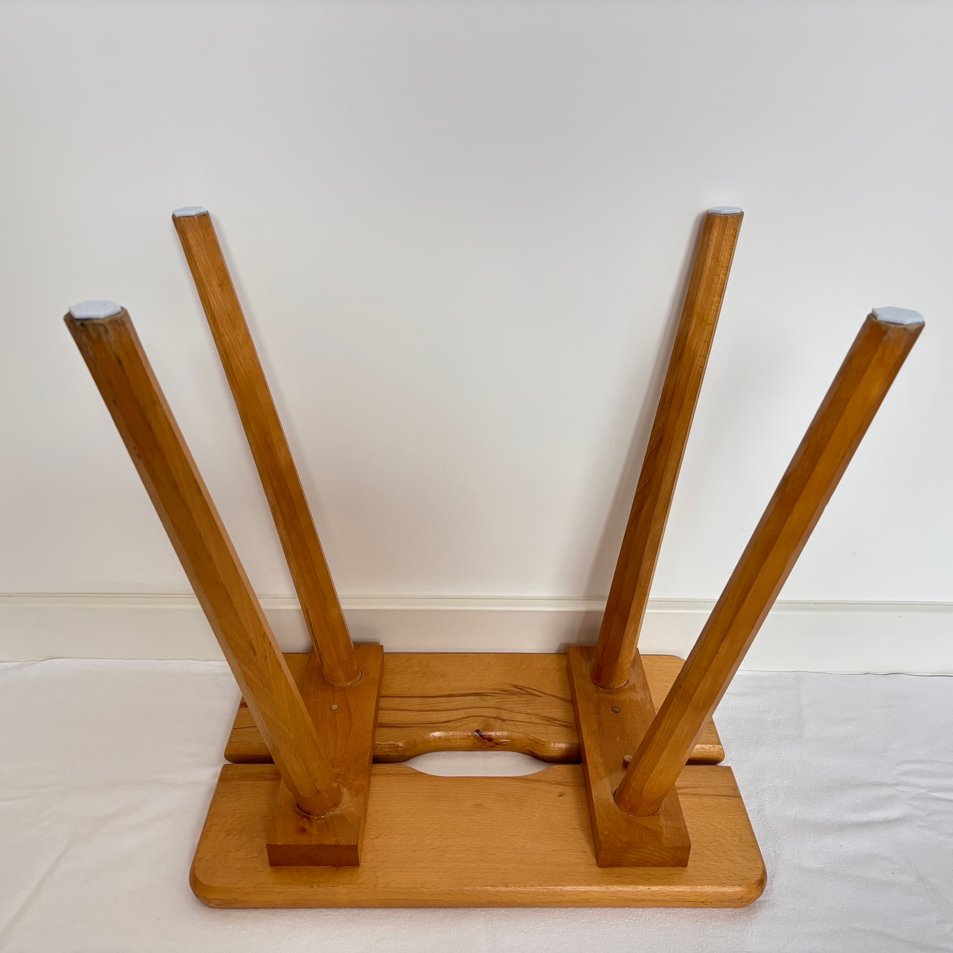 Stołek skandynawski, buk brązowy, Dania, lata 80. - 287092