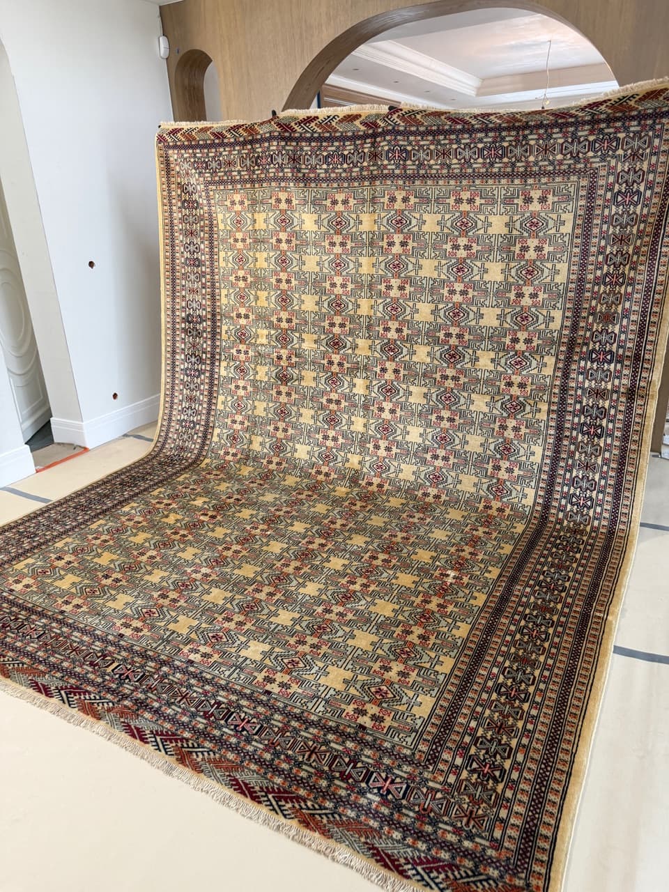 Dywan Turkmen, multikolor, wełna, Pakistan, 400x300 cm - 287102