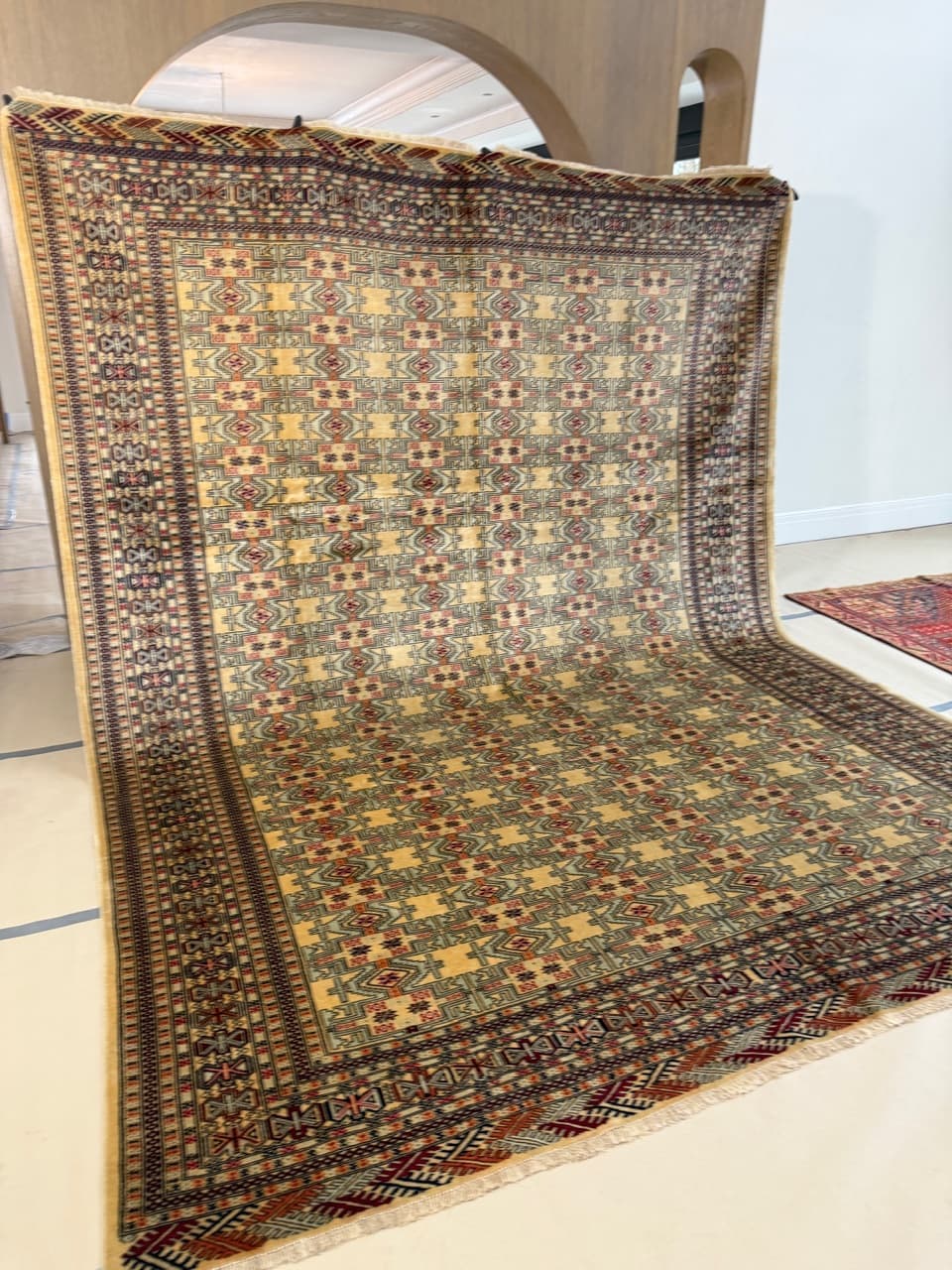 Dywan Turkmen, multikolor, wełna, Pakistan, 400x300 cm - 287100