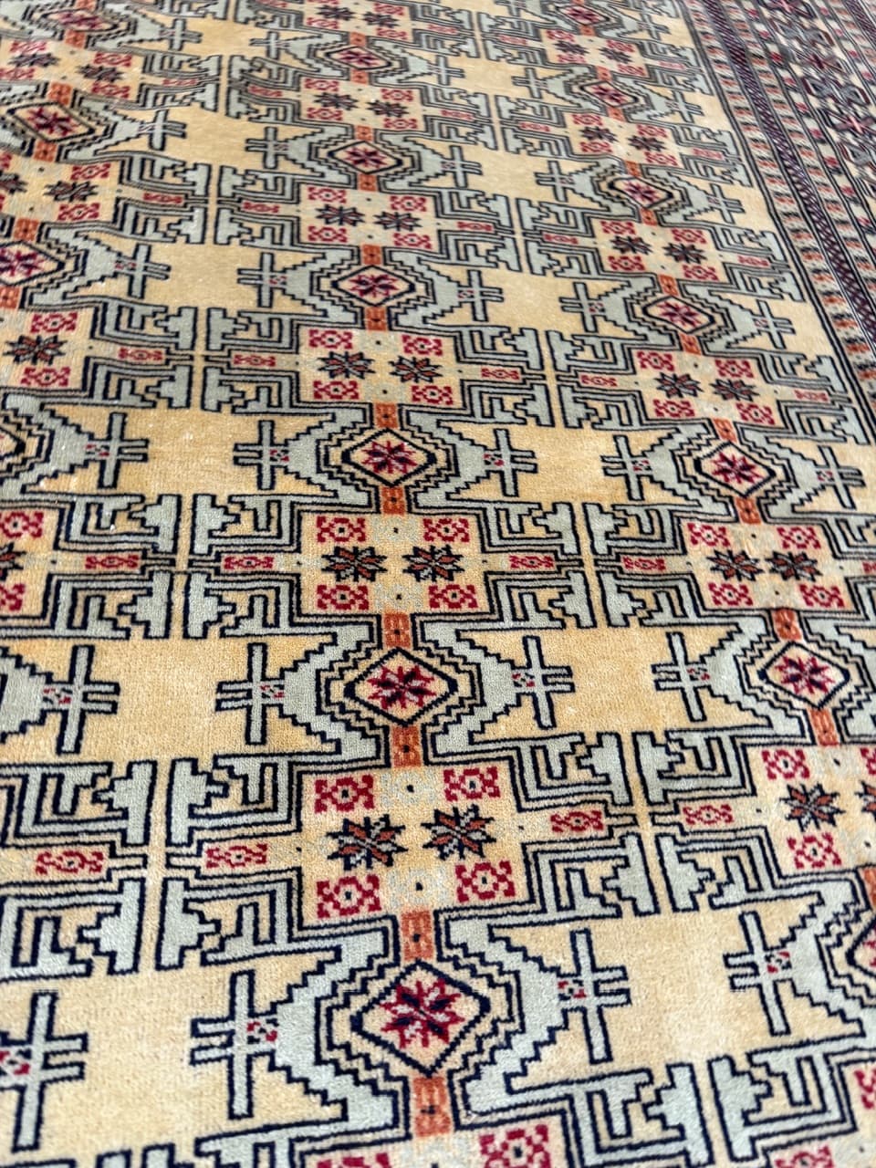 Dywan Turkmen, multikolor, wełna, Pakistan, 400x300 cm - 287109