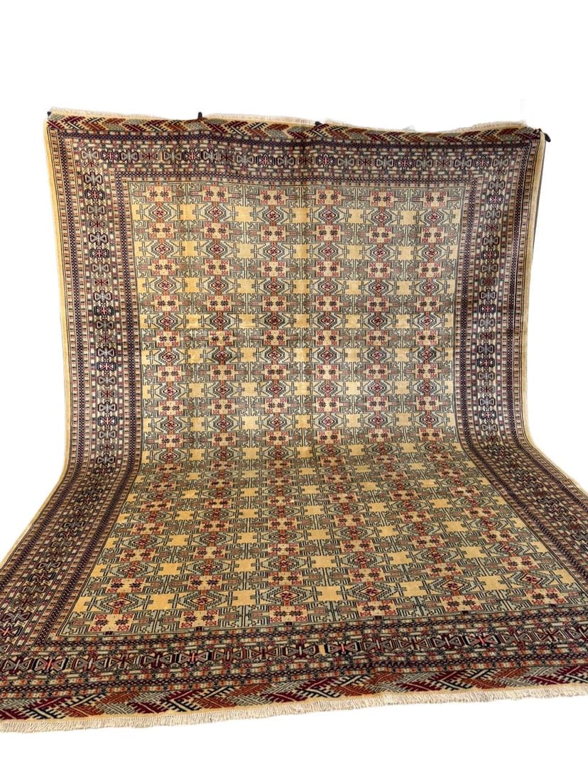 Dywan Turkmen, multikolor, wełna, Pakistan, 400x300 cm