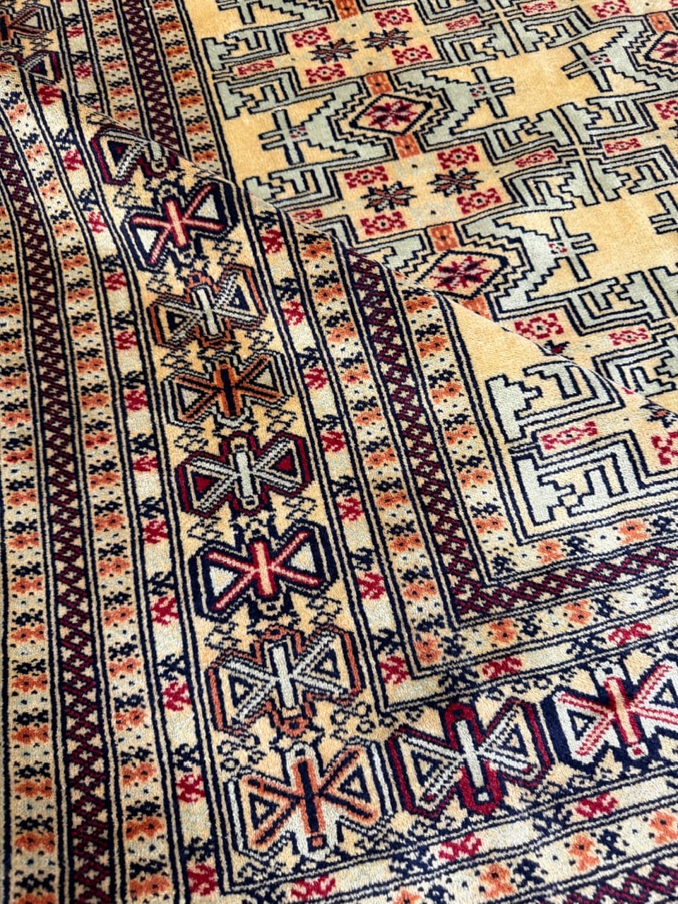 Dywan Turkmen, multikolor, wełna, Pakistan, 400x300 cm - 287107