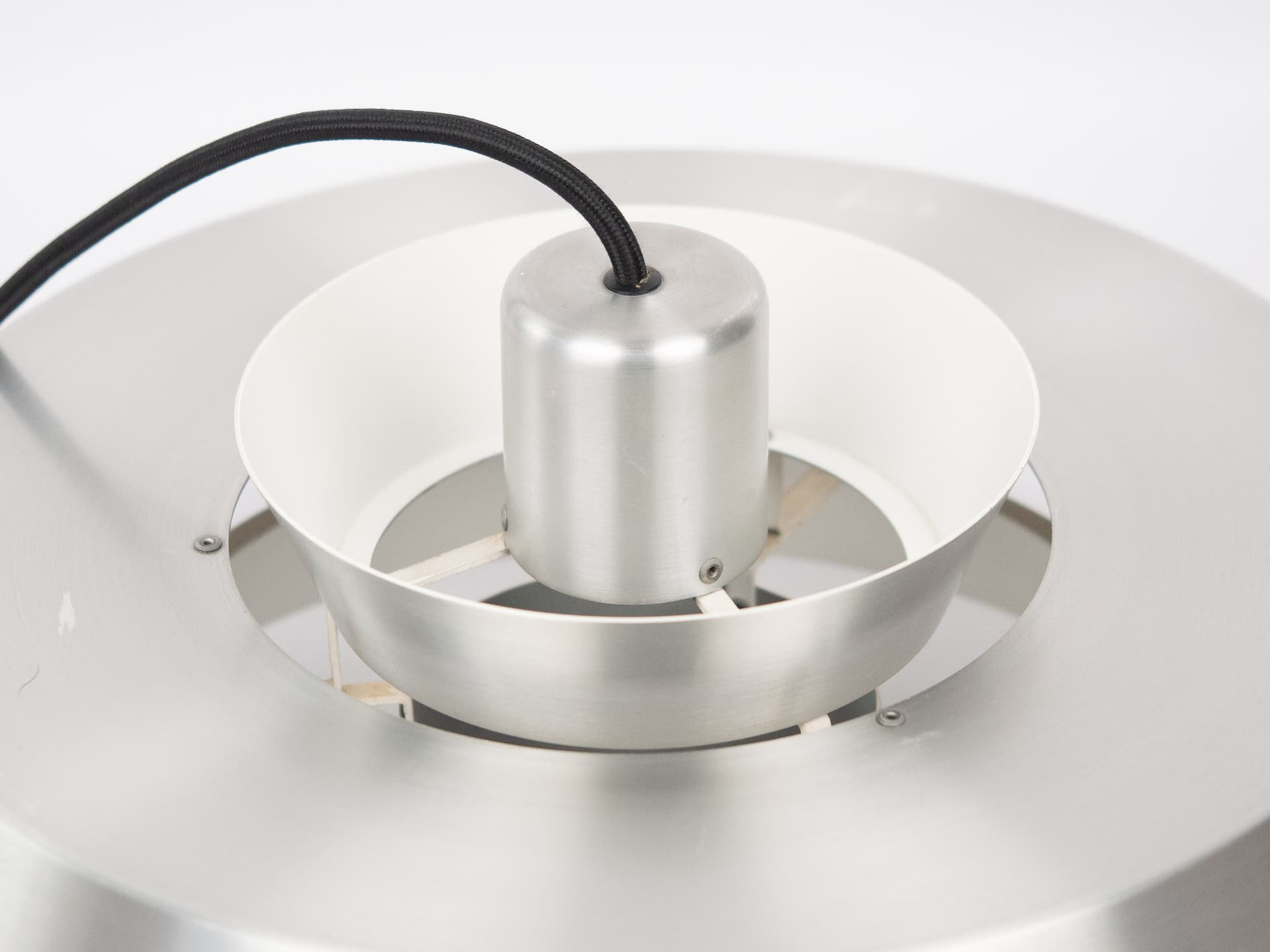 Lampa wisząca Nova, srebrny, aluminium, proj. J. Hammerborg, Fog & Morup, Dania, lata 60. - 287150