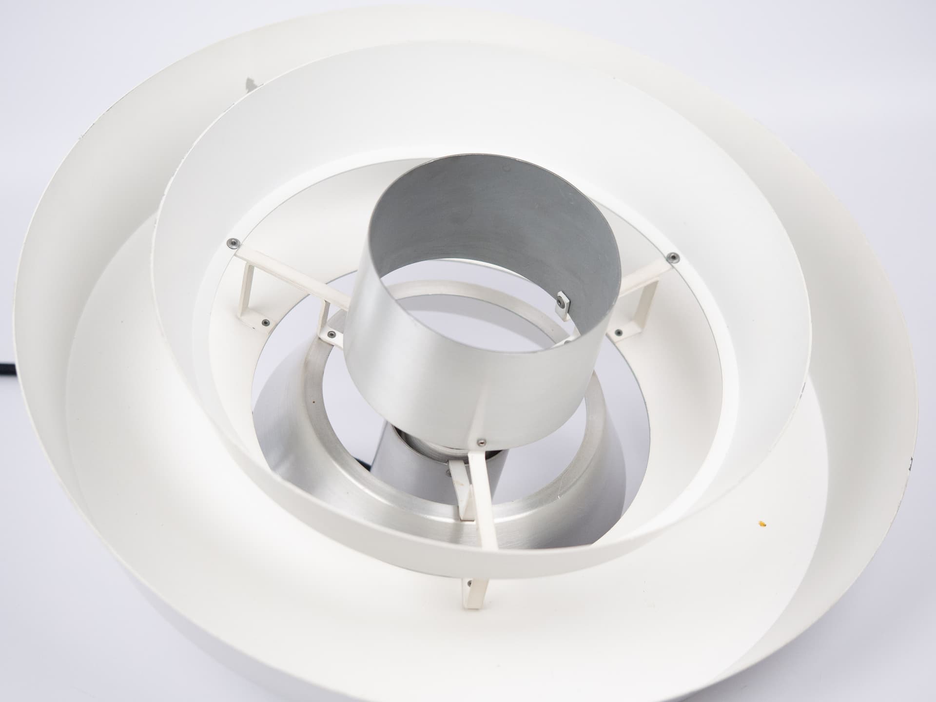 Lampa wisząca Nova, srebrny, aluminium, proj. J. Hammerborg, Fog & Morup, Dania, lata 60. - 287153