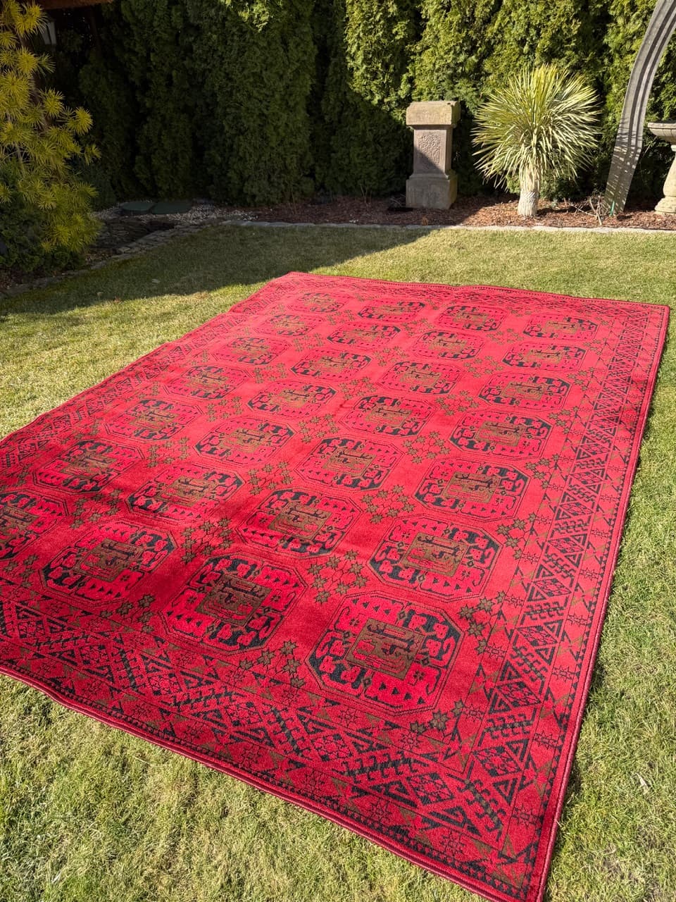 Dywan Afgan, 330x245 cm, wełna czerwona, Niemcy - 287168