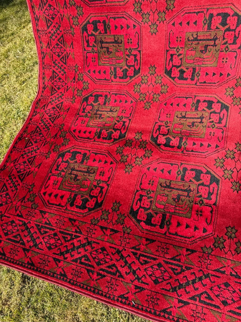 Dywan Afgan, 330x245 cm, wełna czerwona, Niemcy - 287162