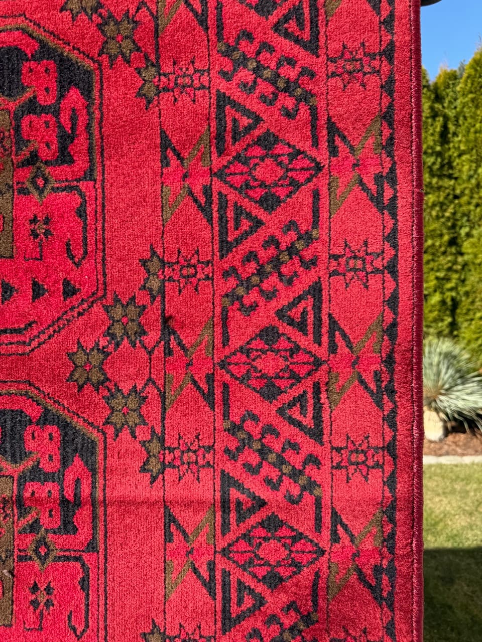 Dywan Afgan, 330x245 cm, wełna czerwona, Niemcy - 287166