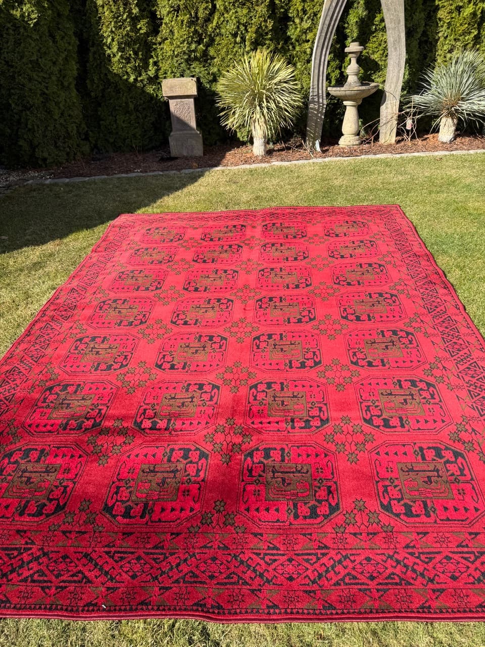 Dywan Afgan, 330x245 cm, wełna czerwona, Niemcy - 287169