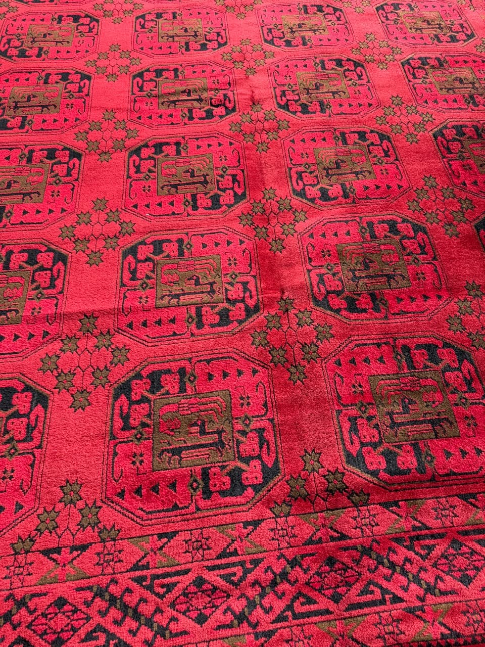 Dywan Afgan, 330x245 cm, wełna czerwona, Niemcy - 287167