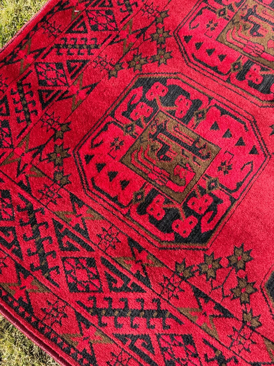 Dywan Afgan, 330x245 cm, wełna czerwona, Niemcy - 287171