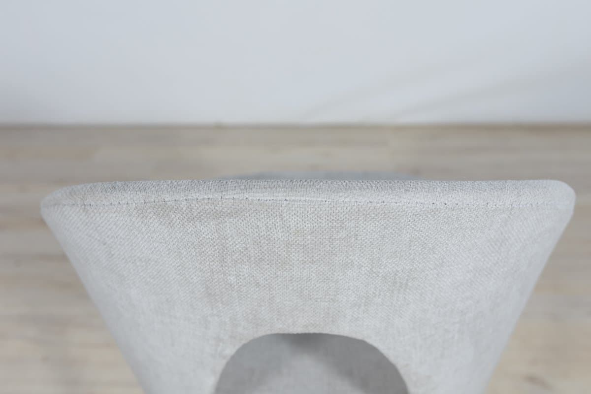 Komplet czterech krzeseł, tapicerka szara, drewno dąb, proj. A. Suman, Tatra Nabytok, Czechy, lata 60. - 287260