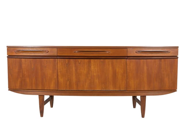 Komoda, brązowy teak, Wielka Brytania, lata 60. - WYMIARY