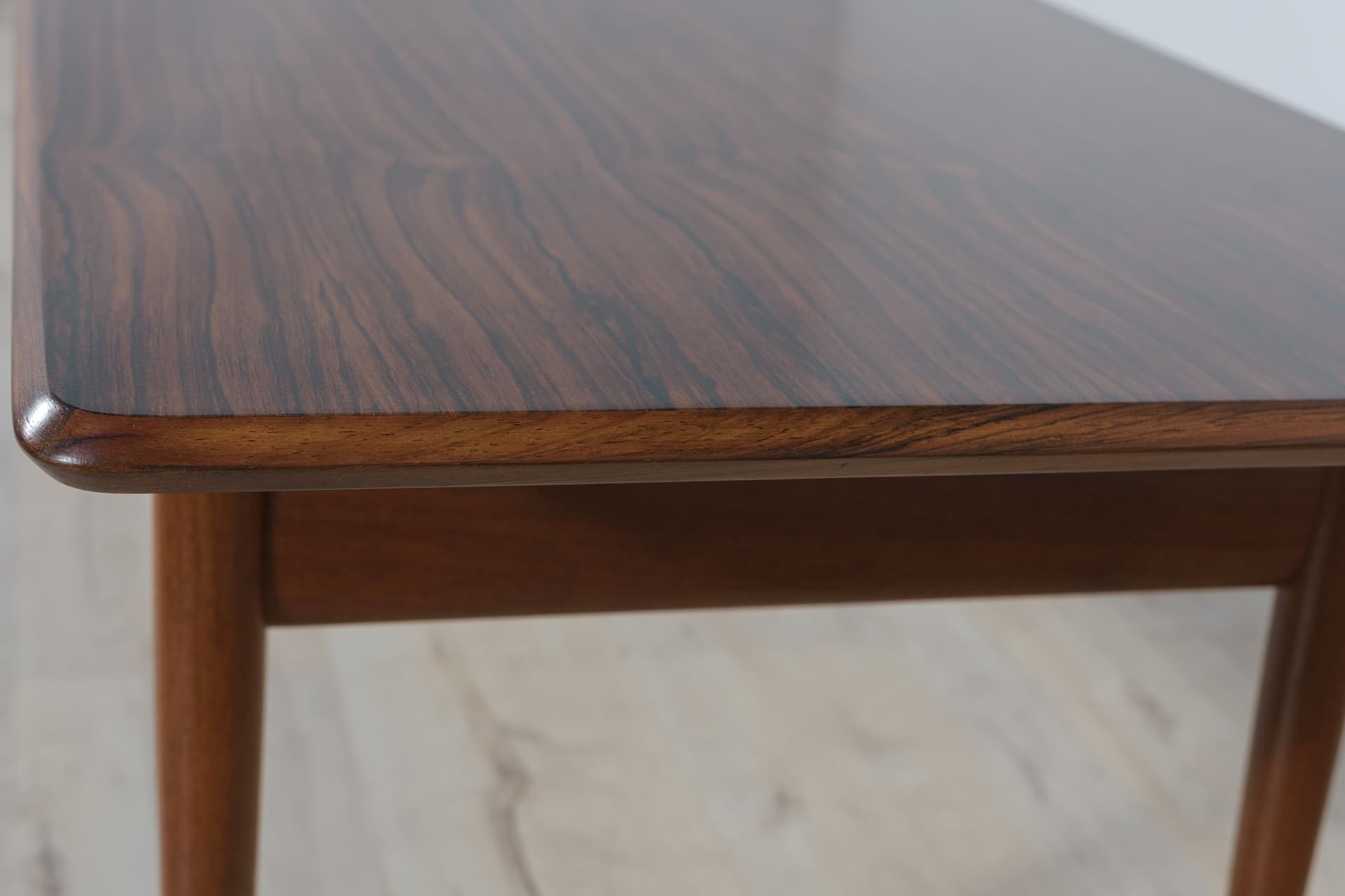 Coffee table, brown rosewood, brown teak, Denmark, 1960s. - 287348