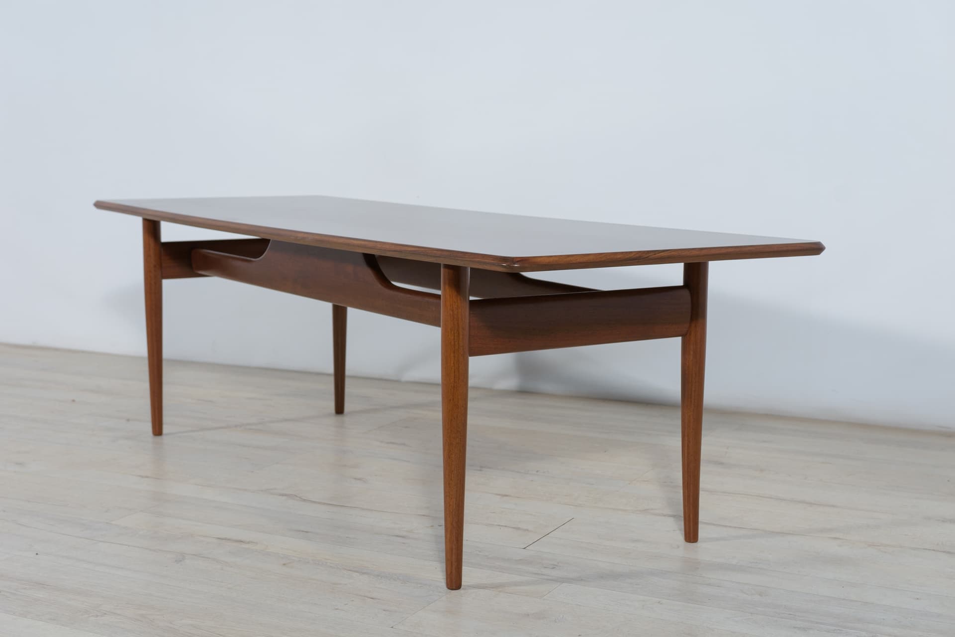 Coffee table, brown rosewood, brown teak, Denmark, 1960s. - 287344