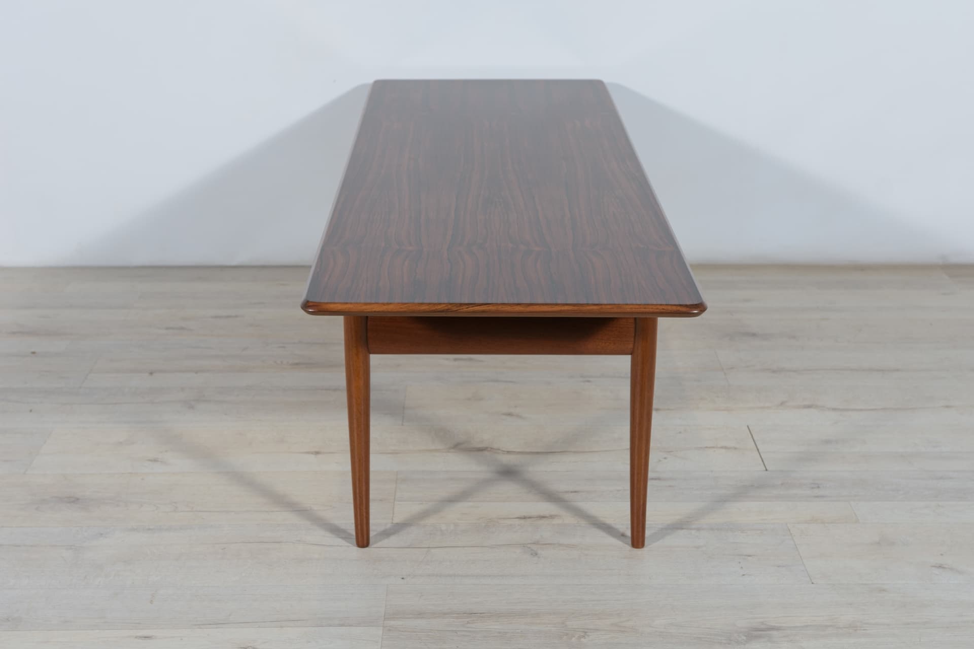 Coffee table, brown rosewood, brown teak, Denmark, 1960s. - 287345