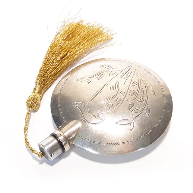 Perfume Flask Art Deco, silver, Poland, 1920s - DIMENSION