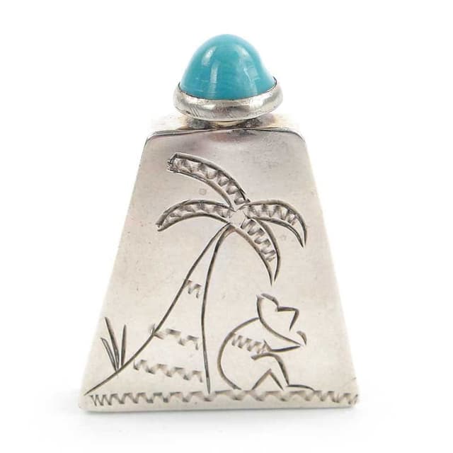 Perfume Bottle, Silver, Mexico, 1960s - DIMENSION