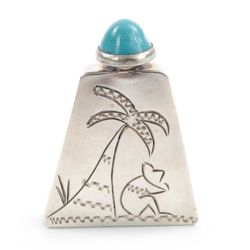 Perfume Bottle, Silver, Mexico, 1960s