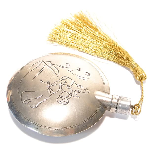 Perfume bottle Art Deco, silver, Poland, 1920s - DIMENSION