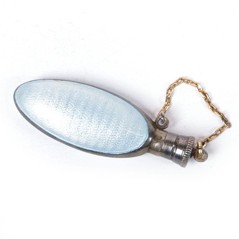 Perfume bottle, blue enamel, silver, Lenk, Austria, early 20th c. - 287481