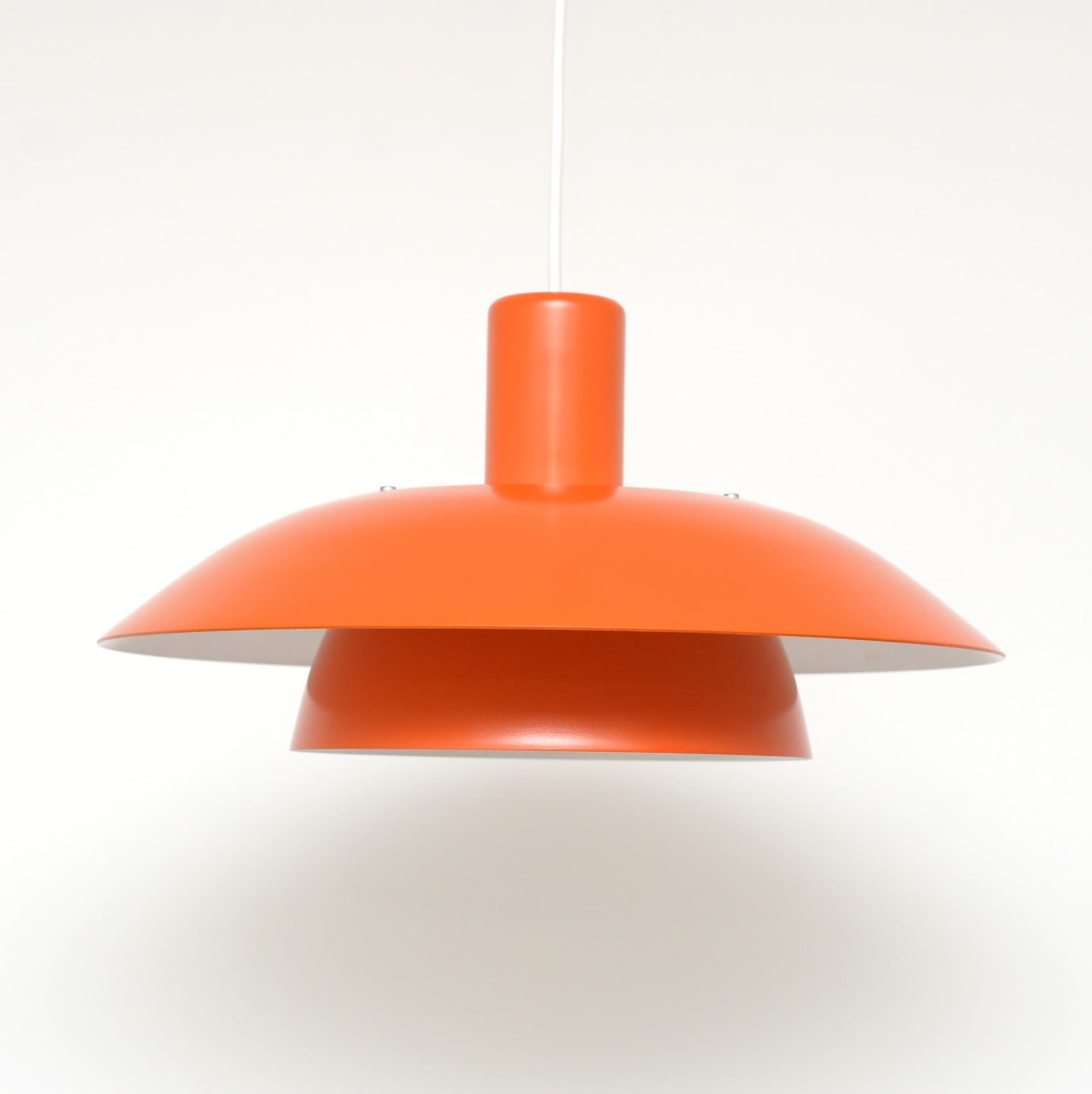 Lampa wisząca, pomarańczowy, metal, Dania, lata 70. - 287495