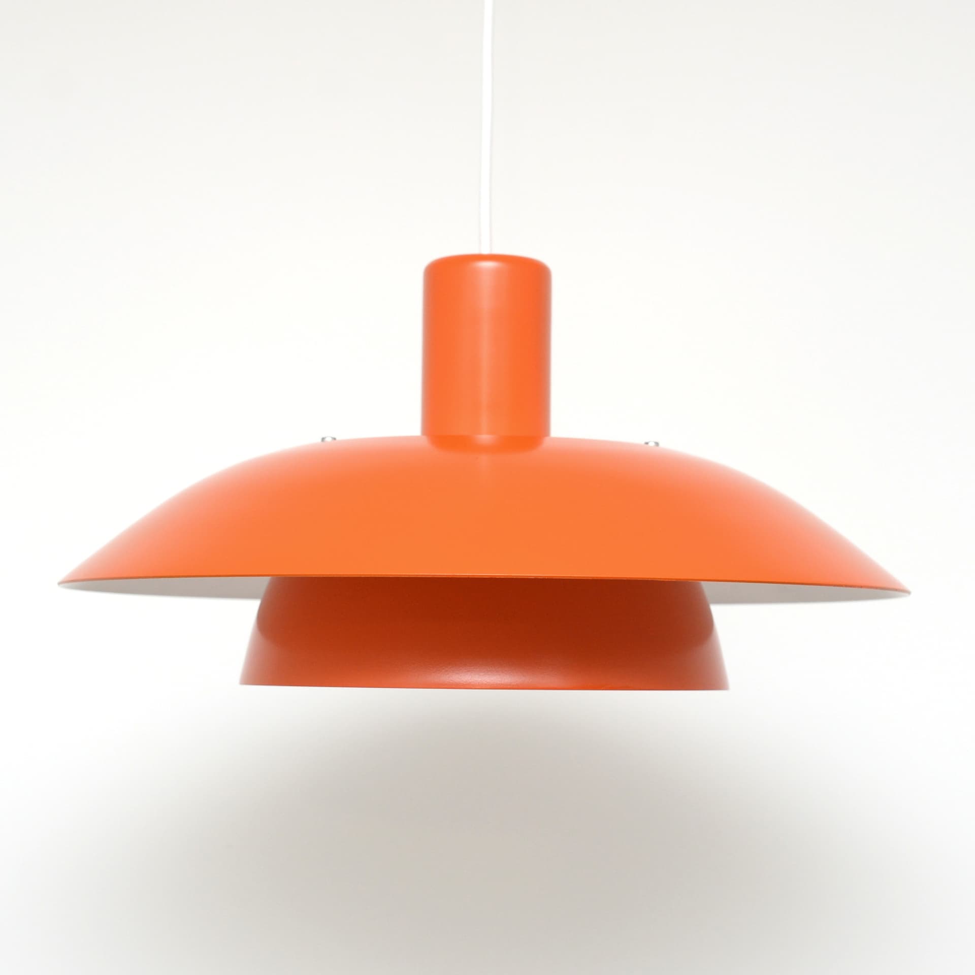Lampa wisząca, pomarańczowy, metal, Dania, lata 70. - 287496