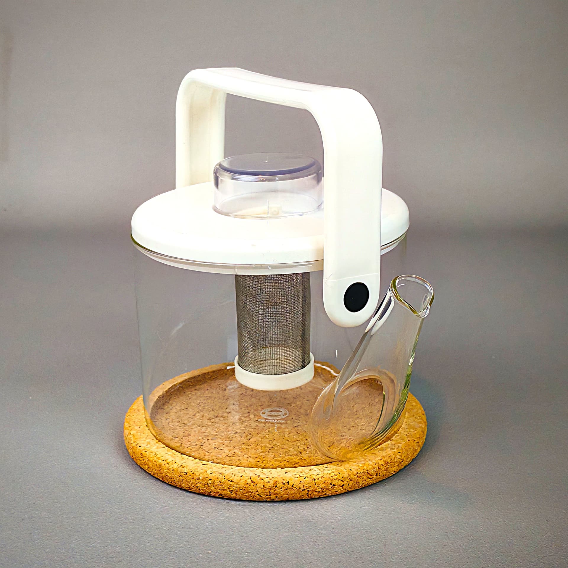 Czajnik, transparentny, szkło, proj. C. Jorgensen, Bodum, Dania, lata 80. - 287522