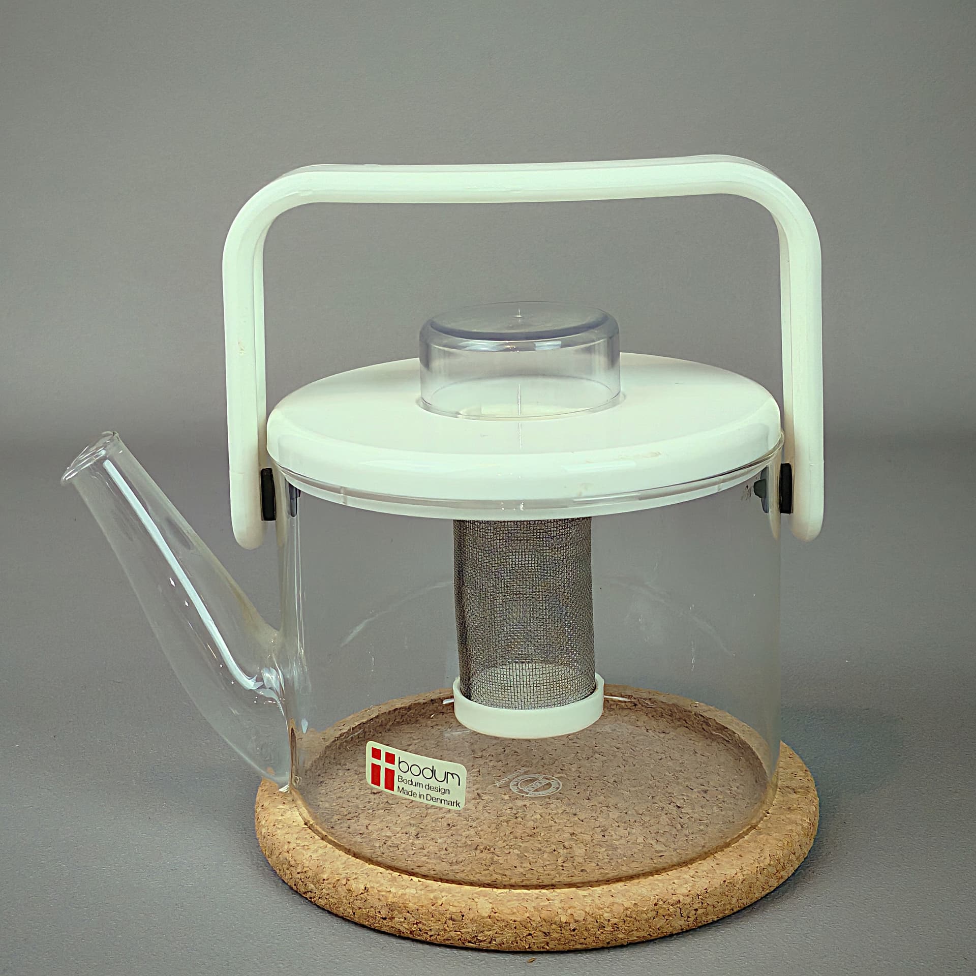 Czajnik, transparentny, szkło, proj. C. Jorgensen, Bodum, Dania, lata 80. - 287518